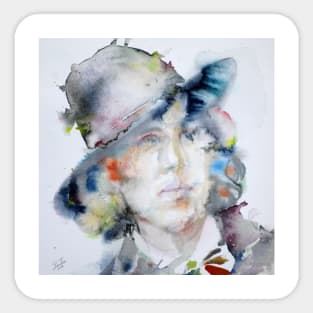 OSCAR WILDE watercolor portrait .12 Sticker